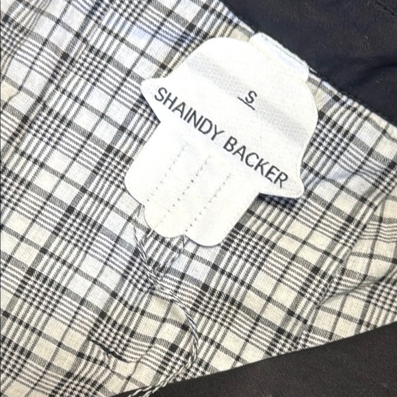 PROJECT‎ 6 NY NWT Maaya Long Black Gingham Poplin Button-Up Shirt Dress Size S - Picture 3 of 16